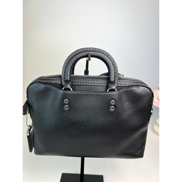 Coach X Jean-Michel Basquiat Dinosaur Rogue Slim Briefcase Bag 7053 - Picture 6 of 11